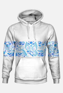 Gzhel/white blue white