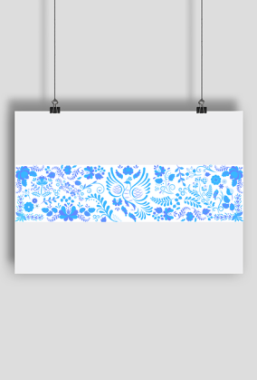 Gzhel/white blue white