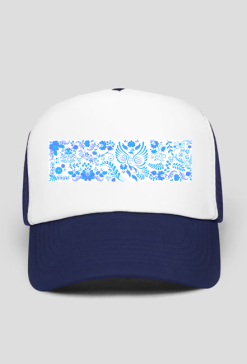 Gzhel/white blue white