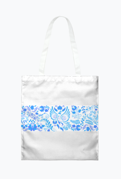 Gzhel/white blue white
