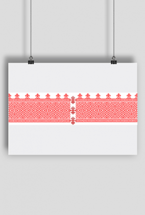 Ornament/ White Red White
