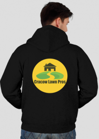 Cracow Lawn Pros Logo Zip Up Hoodie Chest&Back