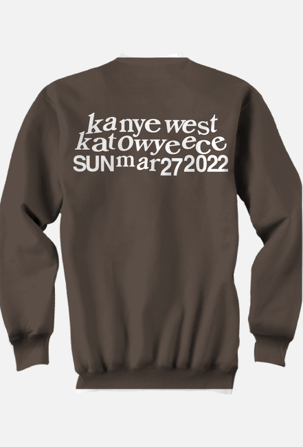 Kanye West "Los Kurczakos" Brown Crewneck