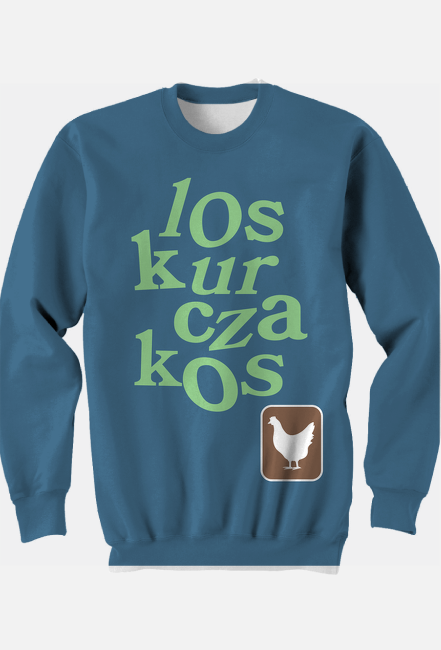 Kanye West "Los Kurczakos" Teal Crewneck