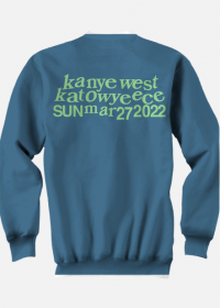 Kanye West "Los Kurczakos" Teal Crewneck
