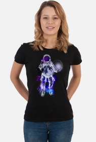 T-shirt damski z ilustracją Spacewalk autorstwa Erink
