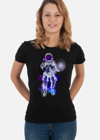 T-shirt damski z ilustracją Spacewalk autorstwa Erink