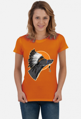 T-shirt damski z ilustracją Tribal Spirits - Chart autorstwa Erink