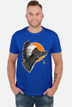 T-shirt męski z ilustracją Tribal Spirits - Chart autorstwa Erink