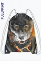Plecak-worek Fullprint z ilustracją Tribal Spirits - Wilk autorstwa Erink