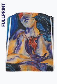 Plecak-worek z repliką obrazu "Serce" autorstwa Erink