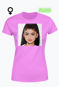 T-shirt koszulka damska fluorescencyjna Zendaya