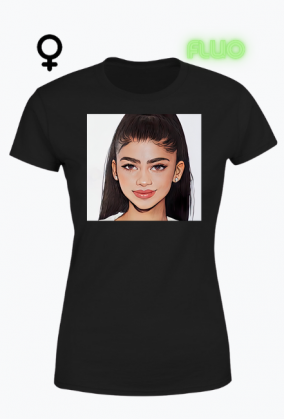 T-shirt koszulka damska fluorescencyjna Zendaya