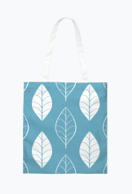 Torba "Duże liście" niebieska