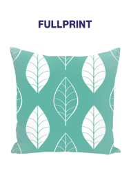 Poduszka "Duże liście" zielona
