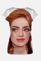 T-shirt damski Emma Stone Koszulka damska full print