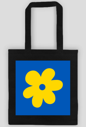 torba z żółtym retro kwiatem - Ukraina