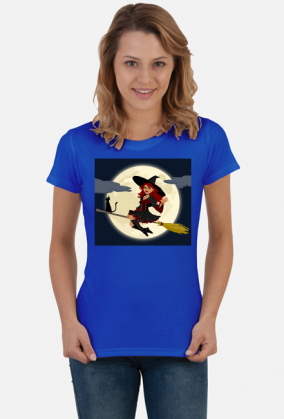 Wiedźma na tle księżyca