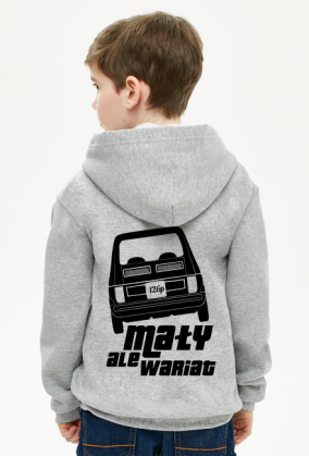 126p - Mały, ale wariat (bluza dziecięca kaptur) cgt