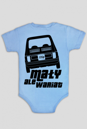 126p - Mały, ale wariat (body niemowlęce) cgt
