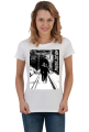 Koszulka damska Metal Stein Production - Tunel (Biała)