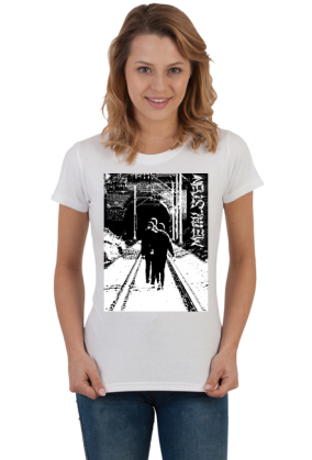 Koszulka damska Metal Stein Production - Tunel (Biała)