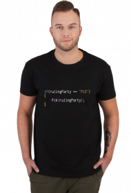 F*ck PiS T-shirt czarny