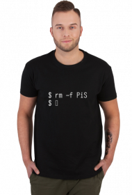 rm -f PiS T-shirt czarny