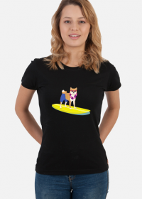 T-shirt damski Surf Doggo k