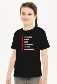 SZKOŁA - czerwony napis - KOSZULKA DZIECIĘCIA UNISEX