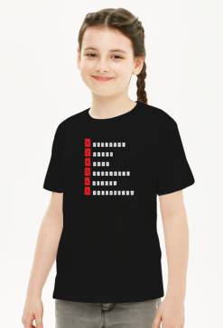 SZKOŁA - czerwony napis - KOSZULKA DZIECIĘCIA UNISEX