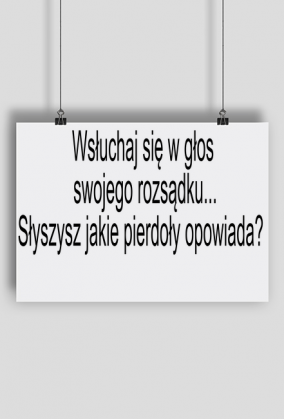Tabliczka "Głos rozsądku"
