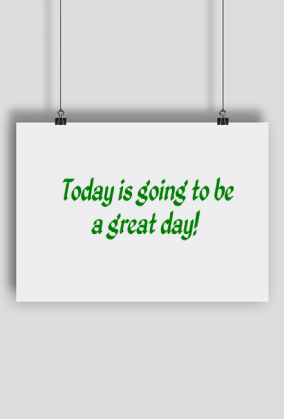 Tabliczka "Great day"