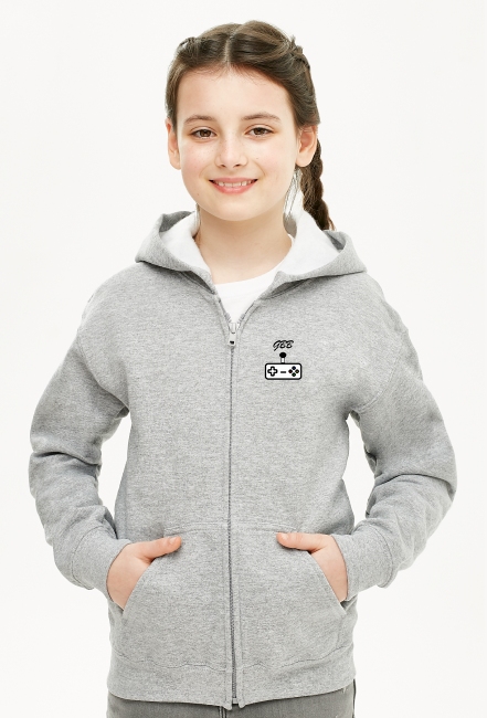 bluza dziecięca na zamek unisex z kapturem GBB LOGO "BKKP"