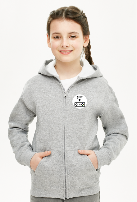 bluza dziecięca na zamek unisex z kapturem GBB LOGO w kole "BKKP"