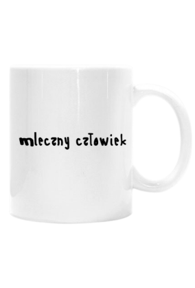 Kubek mleczny czlowiek