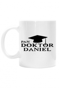 Kubek Pan doktor z imieniem Daniel
