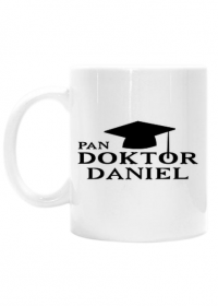 Kubek Pan doktor z imieniem Daniel