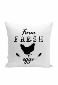 Poszewka Farm House "FARM FRESH EGGS"