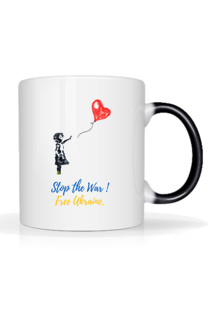 Magiczny Kubek Sercem z Ukrainą 001 - Ukraina