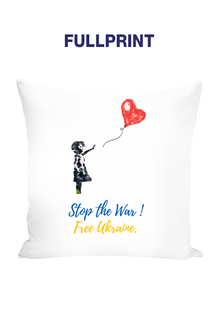 Poduszka Fullprint Sercem z Ukrainą 001 - Ukraina