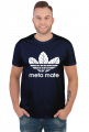 Meta Mate 3 leaves white - koszulka męska