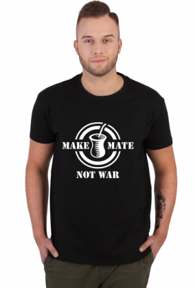 Make Mate Not War white - koszulka męska