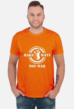 Make Mate Not War white - koszulka męska