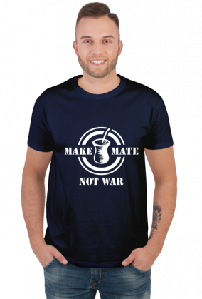 Make Mate Not War white - koszulka męska