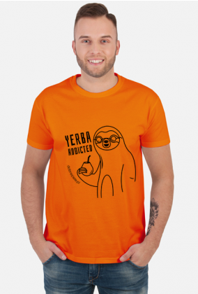 Leniwiec z Yerba Mate - koszulka męska