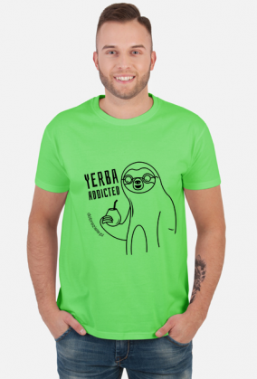 Leniwiec z Yerba Mate - koszulka męska
