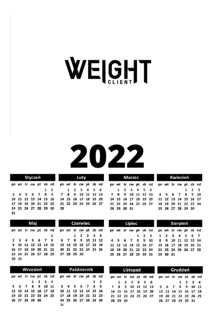 Weight Client Calendar