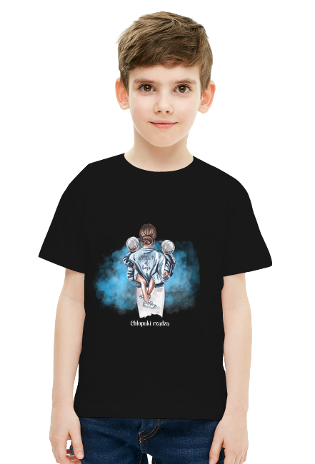 Koszulka Dziecięcia Unisex - Dla mamy 002 - Chłopaki rządzą
