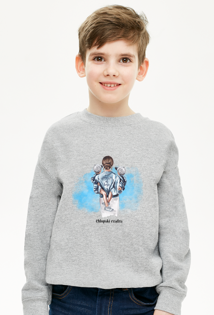 Bluza Dziecięca Unisex - Dla mamy 002 - Chłopaki rządzą